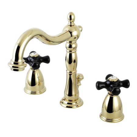 Kingston Brass 8" Widespread Bathroom Faucet, Polished Brass KB1972PKX